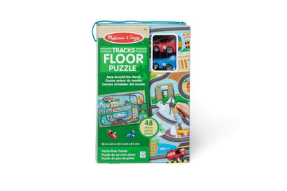 MD Race Around the World Tracks Floor Puzzle