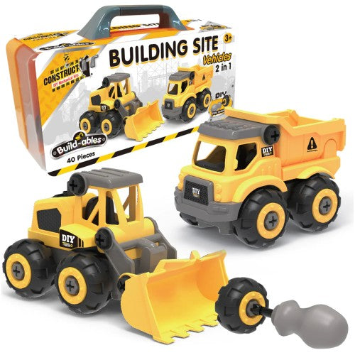 Build-ables Building Site Vehicles 2in1 (8410998112455)