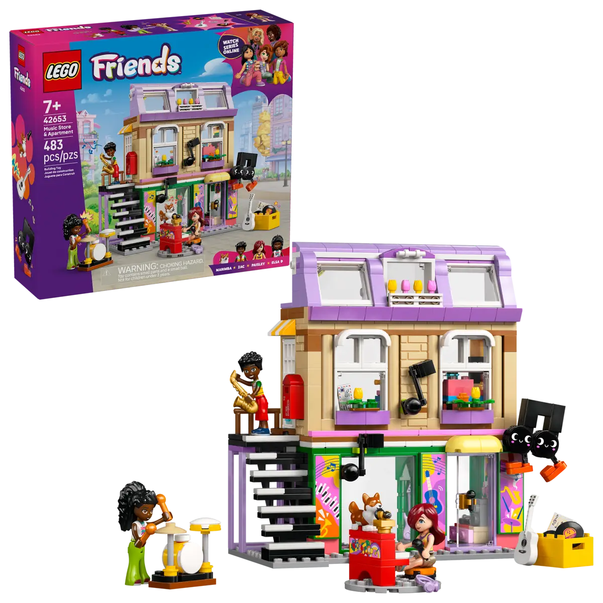 Lego Friends Music Store & Apartment 42653 (8384548864199)
