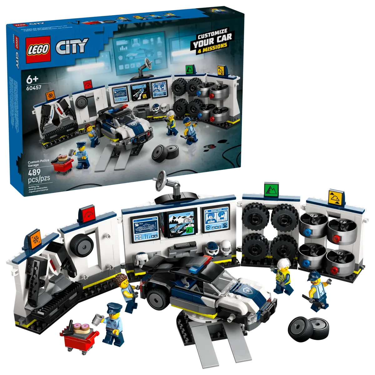 Lego City Custom Police Car Garage 60457 (8384503906503)