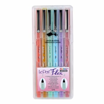 Marvy Le Pen Flex Pastel 6pc