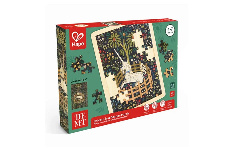 Hape The Met Unicorn in a Garden