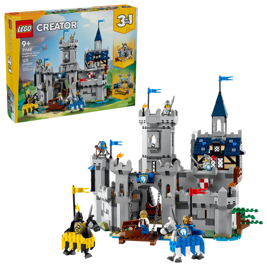 LEGO Creator castle set with packaging on a white background (8432448962759)