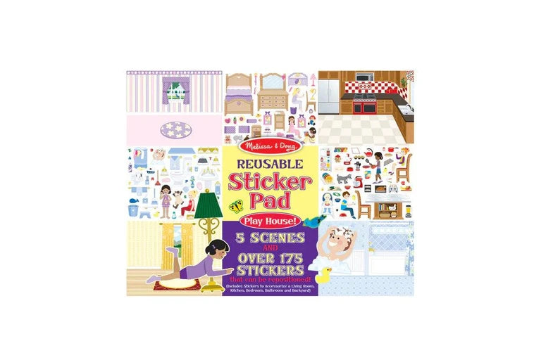 MD Reuseable Sticker Pad Play House