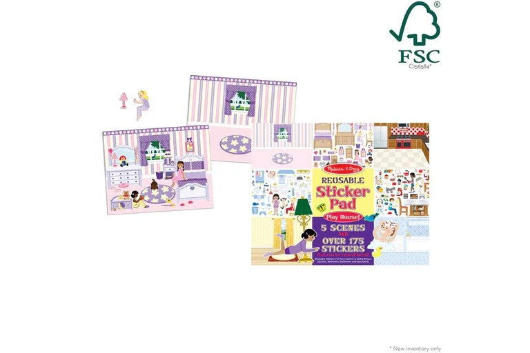 MD Reuseable Sticker Pad Play House