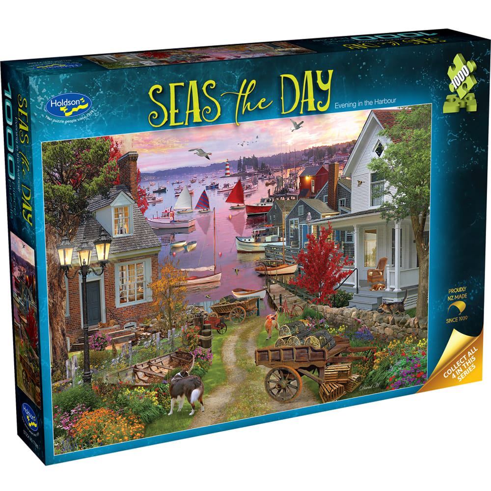 Seas the Day - Evening in the Harbour 1000pc