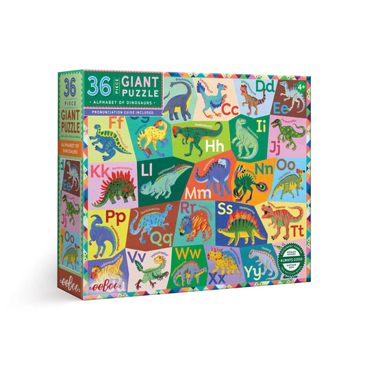 Eeboo Giant Alphabet of Dinosaurs 36pc (8442618282183)