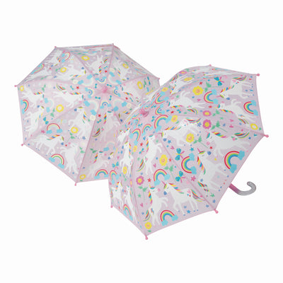 FR Rainbow Unicorn Colour Change Umbrella