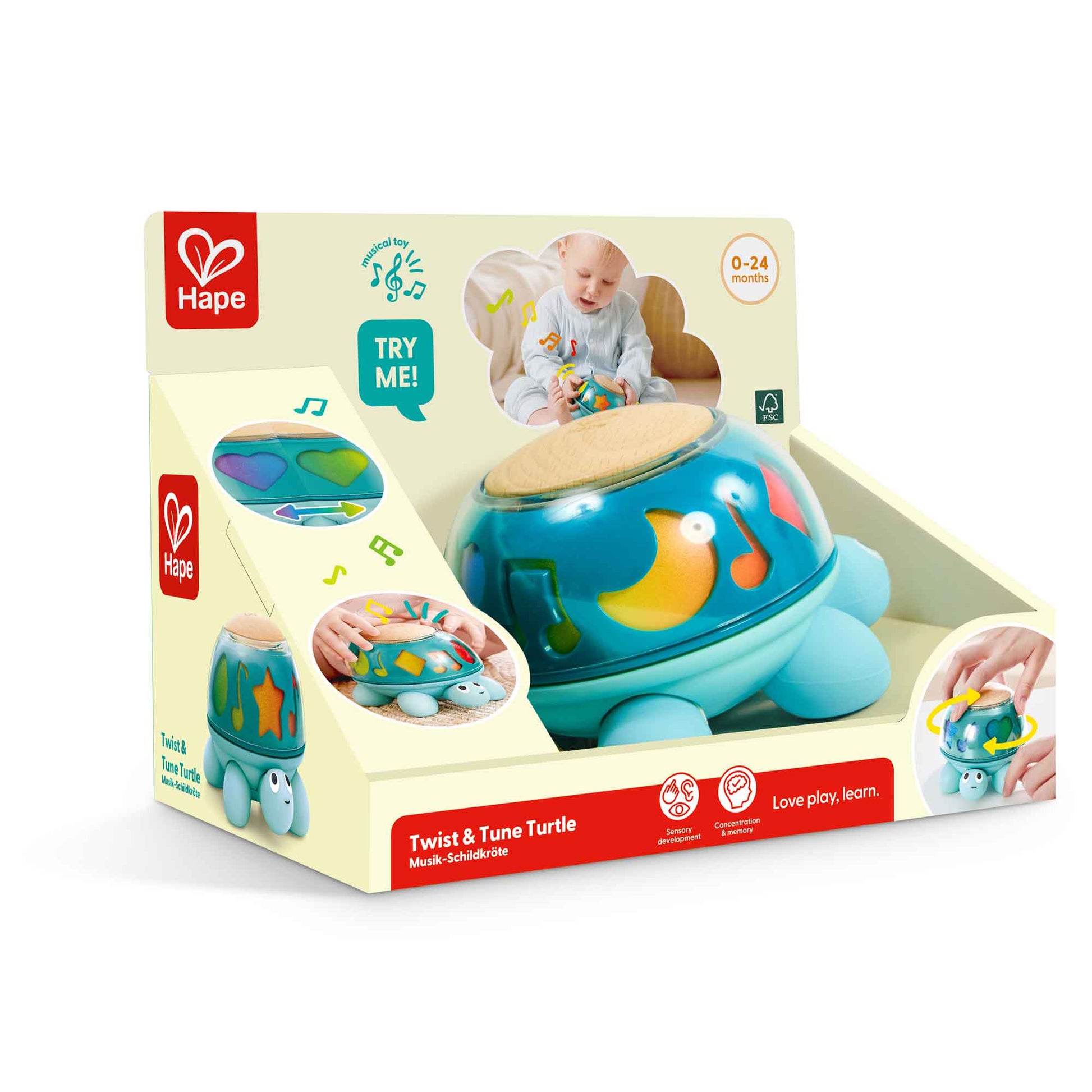 Hape Twist &amp; Tune Turtle