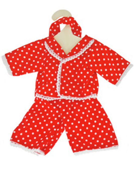 Hopscotch Dolls Pj's Red & White (6657497006279)