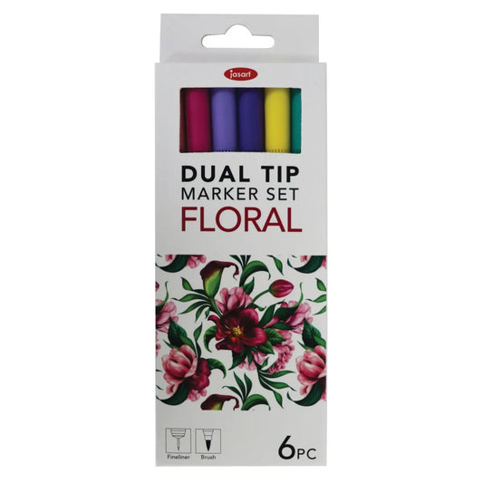 Jasart Dual Nib Fineliner Floral (8233034744007)
