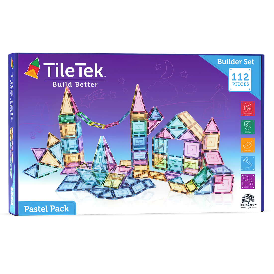 Tile Tek Builders Set Pastel 112pc