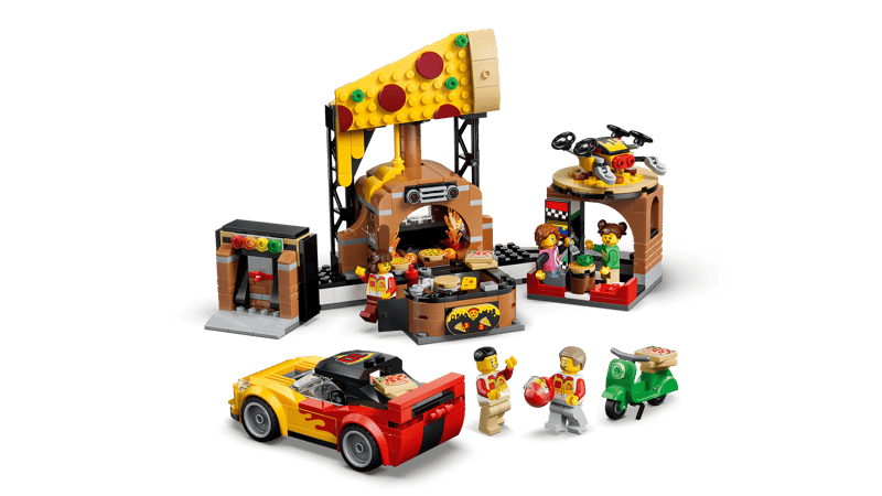 Lego City Pizza Delivery Experience with Vehicles 60496