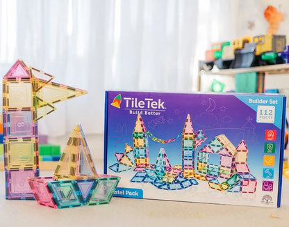 Tile Tek Builders Set Pastel 112pc