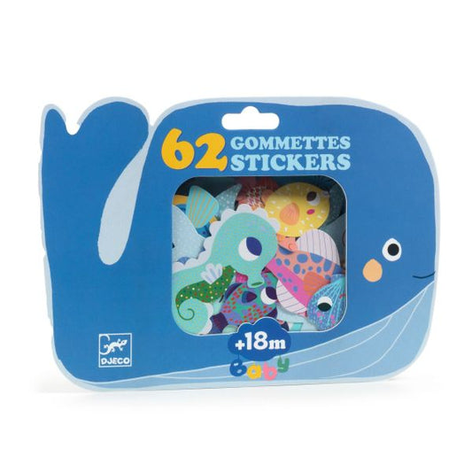 Djeco Sea Animals Stickers (8368487530695)