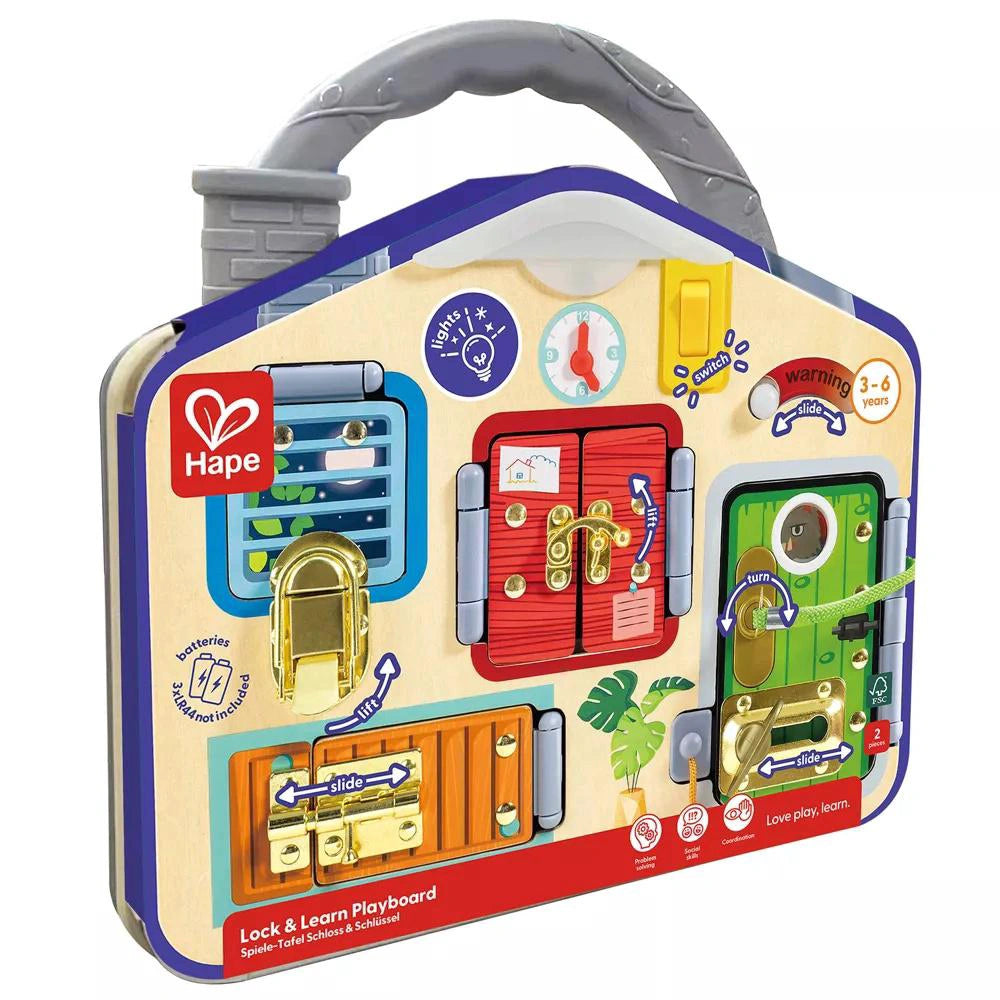 Hape Lock & Learn Playboard (8216410063047)