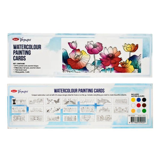 Jasart Watercolour Card Set 260 x 80mm (8232112881863)