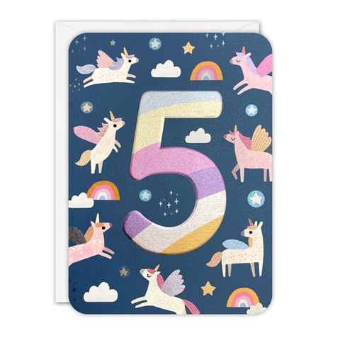 Age 5 Unicorns Girl (8418305212615)