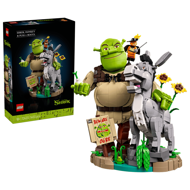 Lego Shrek, Donkey & Puzz in Boots 72423