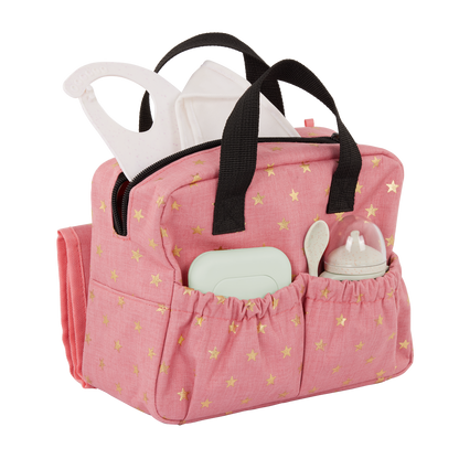 Lullababy Doll Diaper Bag Pink (8441802686663)