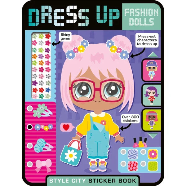 Dress Up Fashion Dolls: Style City Sticker Book (8465297506503)