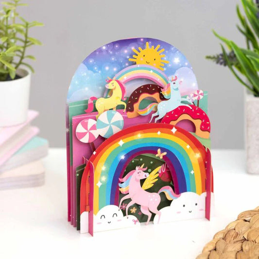 Rainbow Unicorn Pop Up Card