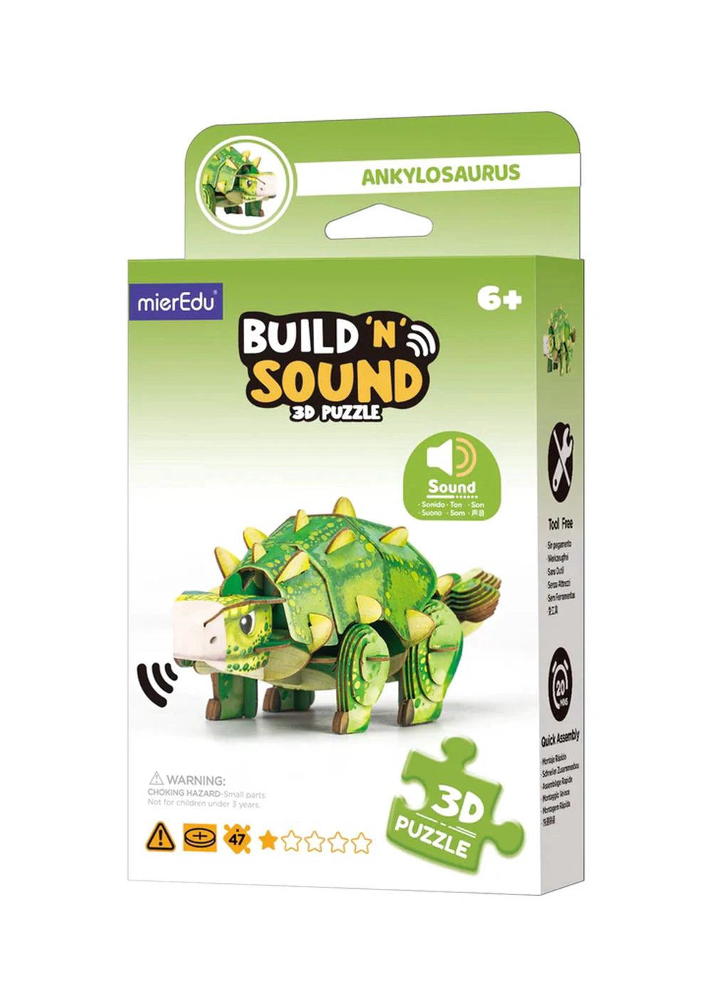 Build n Sound 3D Puzzle Ankylosaurus (8216362811591)