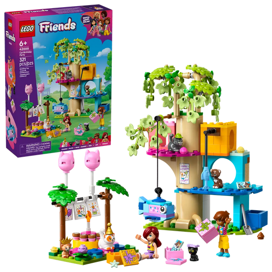 Lego Friends Cat Birthday Party & Tree House 42666 (8384545423559)