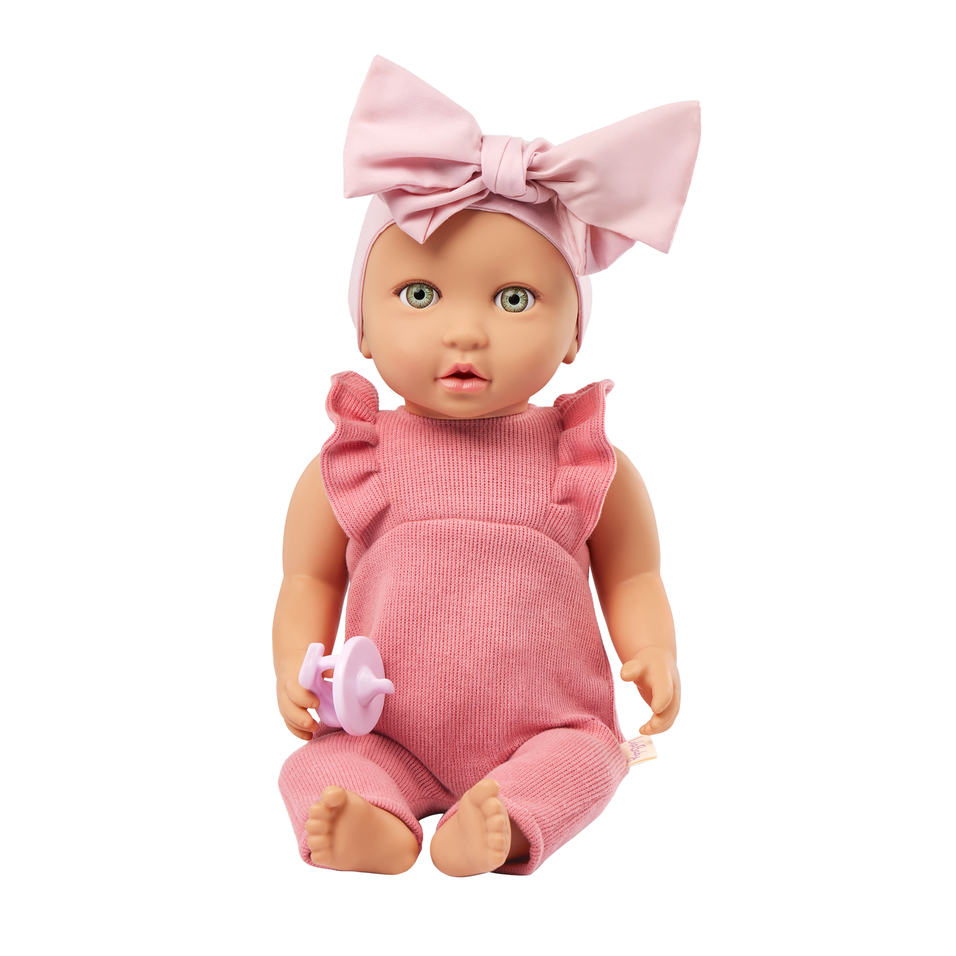 Lullababy 14" Doll in Soft Bassinet (8441802621127)