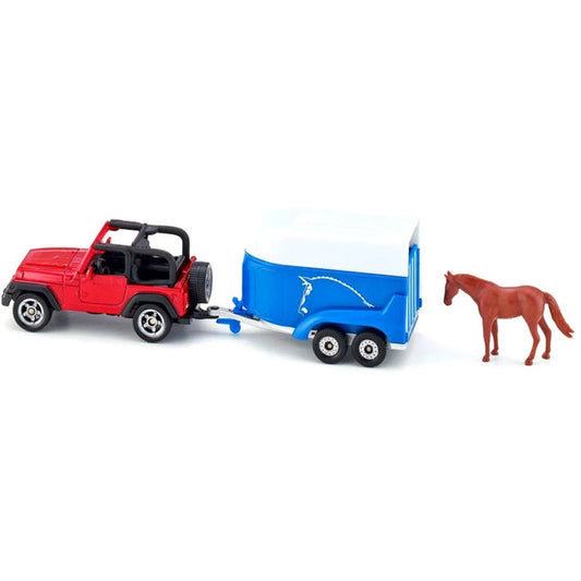 Siku Jeep with Horse Trailer (4565144109091)