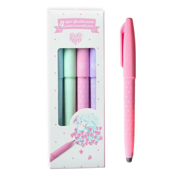 Djeco 4 Pastel Erasable Pens (8368483238087)