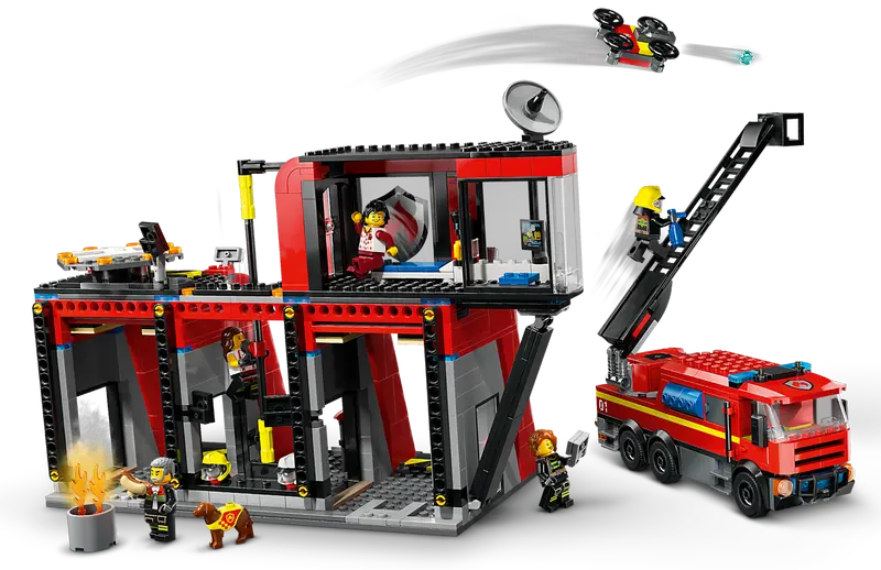 Lego City Fire Station with Fire Truck 60414 (7859471286471)