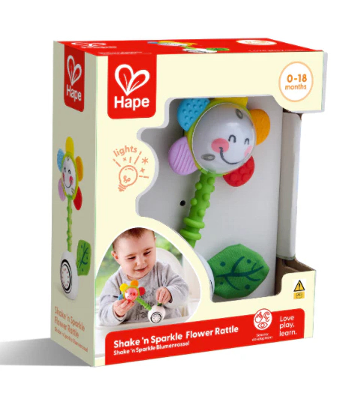 Hape Shake n Sparkle Flower Rattle (8410993492167)