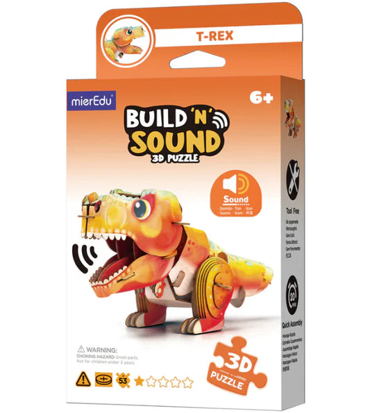 Build n Sound 3D Puzzle T-Rex (8216362647751)
