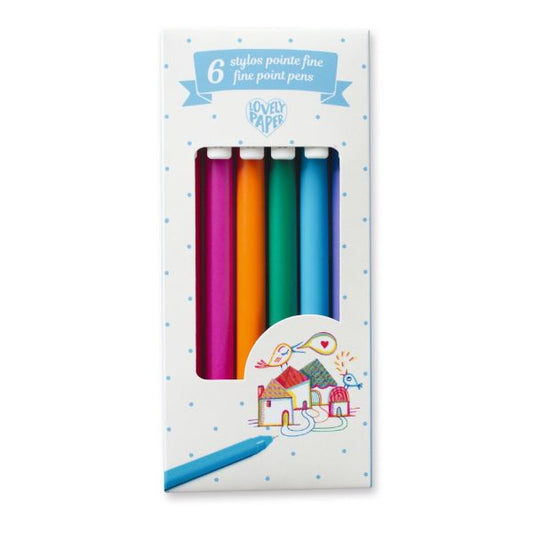 Djeco 6 Gel Pen Fine Point (8368483107015)