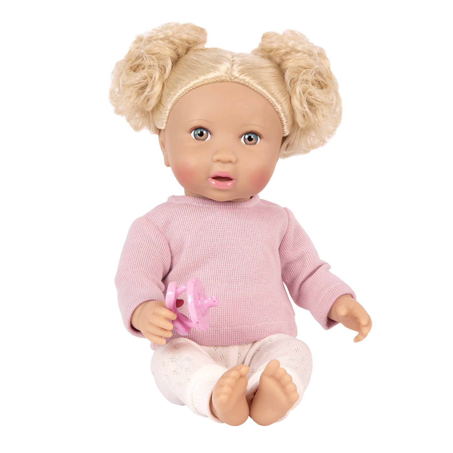 Lullababy 14" Doll Blonde Hair & Light Pink Top (8441795576007)