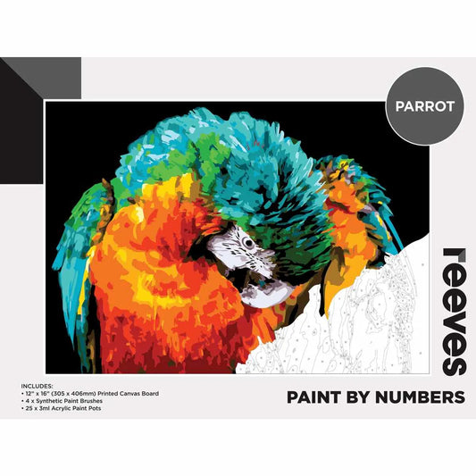 Reeves Paint By Numbers 12x16in Parrot (8232100298951)