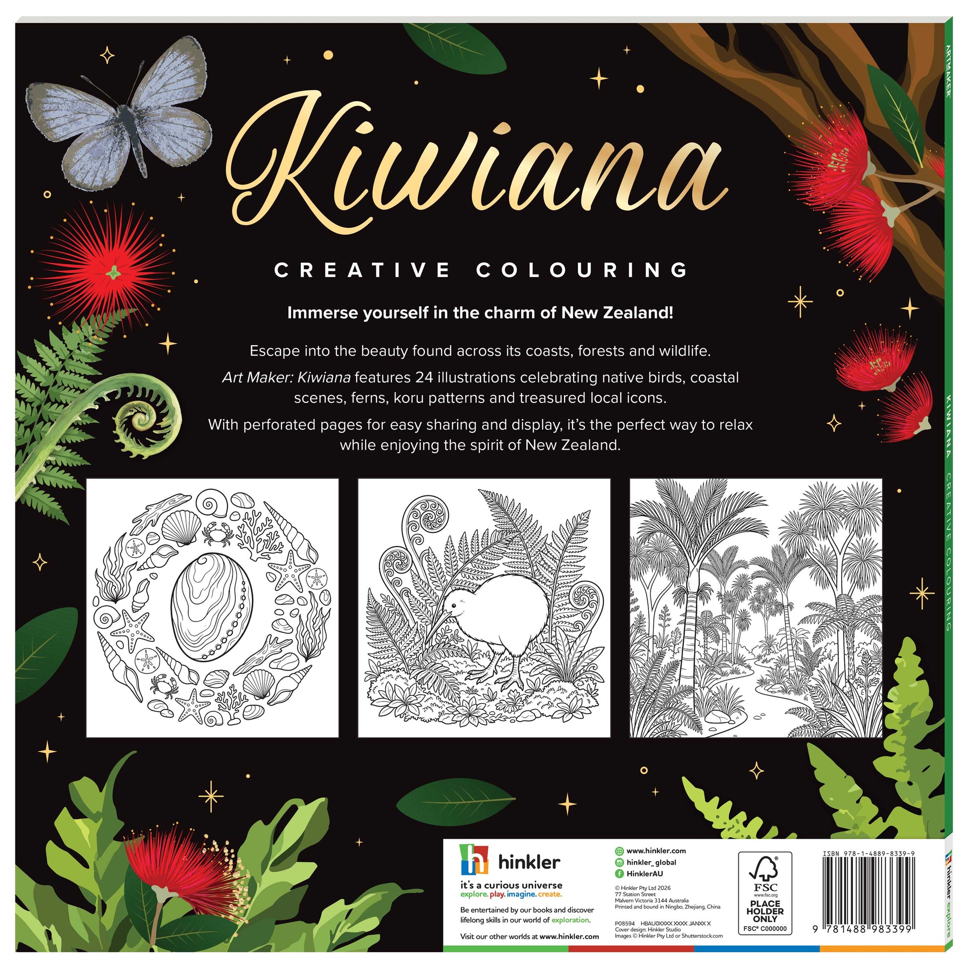 Kiwiana Colouring Book