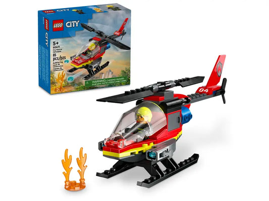 Lego City Fire Rescue Helicopter 60411 (7859471188167)