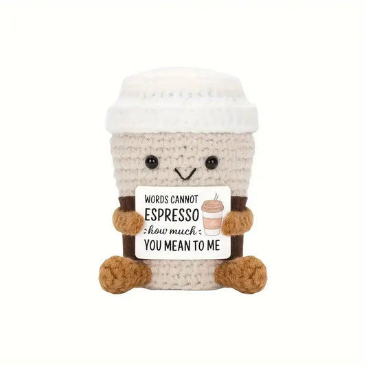 Crochet Emotional Support Coffee Cup (8385007255751)