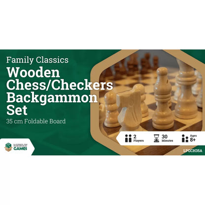 LPG Wooden Folding Chess/Checkers/Backgammon (8461427507399)