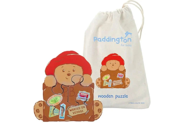 Wooden Mini Puzzle Paddington with Suitcase (8326721568967)