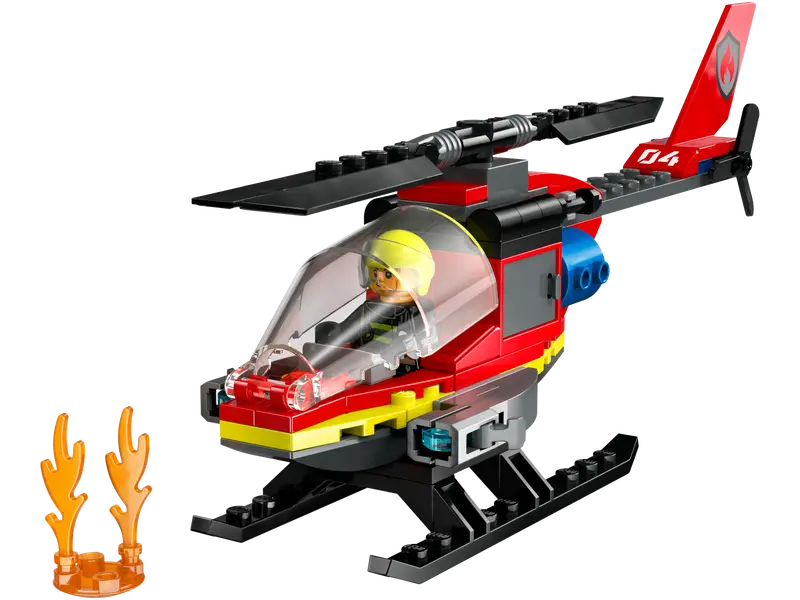 Lego City Fire Rescue Helicopter 60411 (7859471188167)