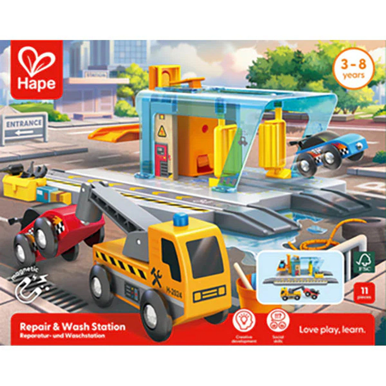 Hape Vehicles Repair & Wash Station (8348469297351)