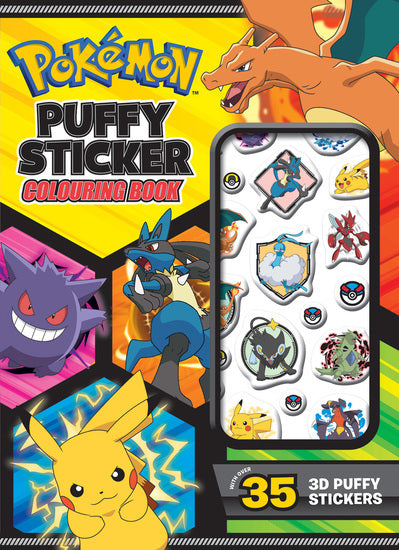 Pokemon Puffy Sticker Colouring Book (8362866442439)