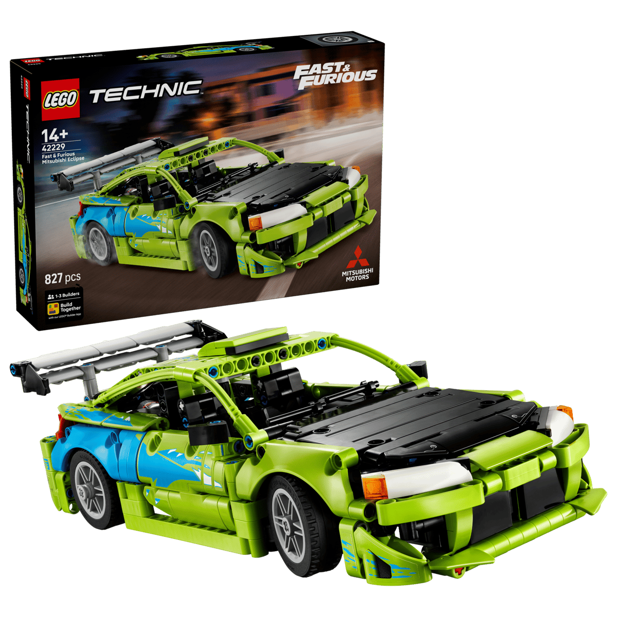 Lego Tech Fast and Furious Mitsubishi Eclipse Car 42229