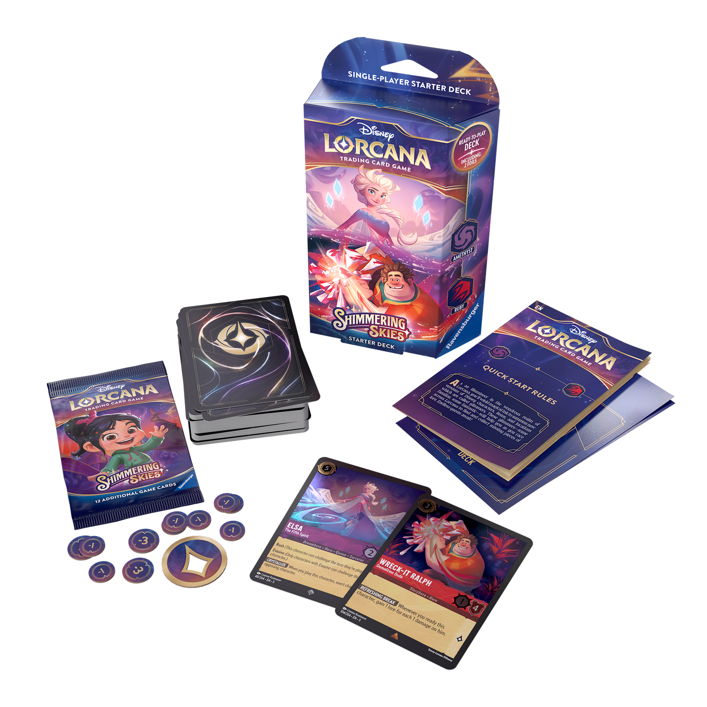 Lorcana S5 Shimmering Skies Starter Amethyst/Ruby (8197011636423)