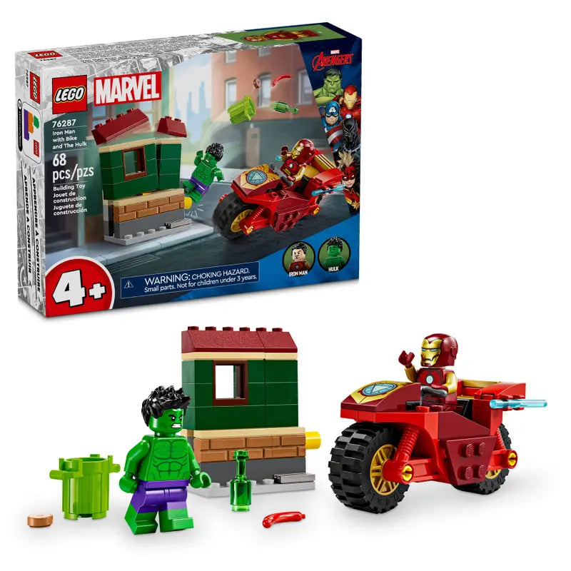 Lego SH Iron Man with Bike and The Hulk 76287 (8177664000199)