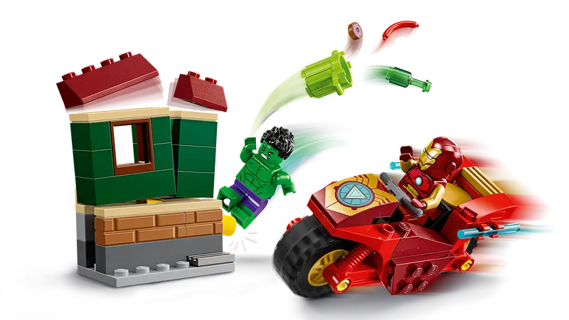 Lego SH Iron Man with Bike and The Hulk 76287 (8177664000199)