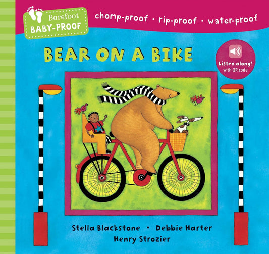 Bear on a Bike Baby Proof Book (8293378949319)